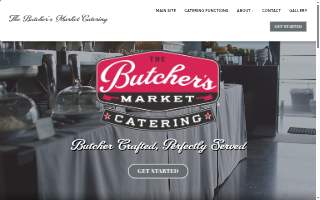 The Butcher's Market Catering website
