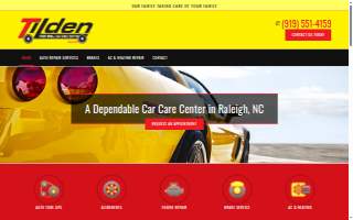 Tilden Car Care Center website