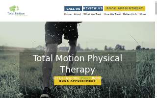 Total Motion Physical Therapy website