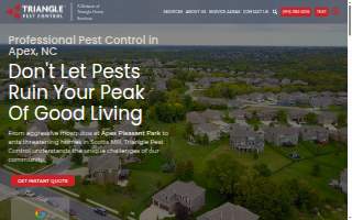 Triangle Pest Control of Raleigh website