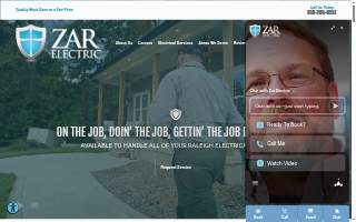 Zar Electric of Raleigh website
