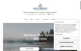 Holistic Therapeutics Counseling & Wellness website