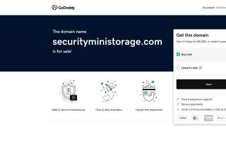 Security Mini Storage website