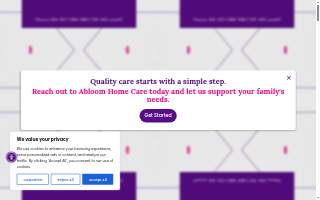 Abloom Home Care website