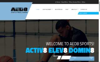 AED8 Sports website