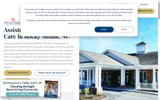 Assisted living facility website
