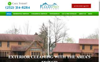 Clean Pro Exteriors website