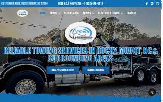 Coastal Towing - Cars, Heavy Duty Tow & Semi Truck Recovery website