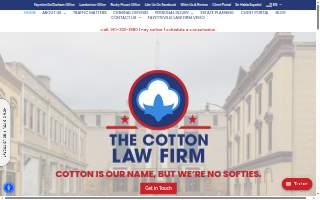 Cotton Law Firm website