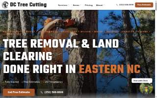 DC Tree Cutting and Land Service website