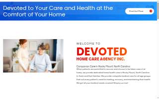 Devoted Home Health Agency website