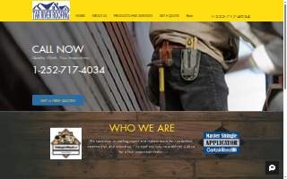 Tar River Roofing website