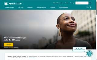 Atrium Health Urgent Care of Salisbury website