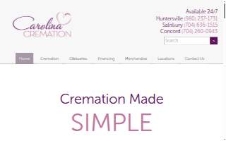 Carolina Cremation – Salisbury website