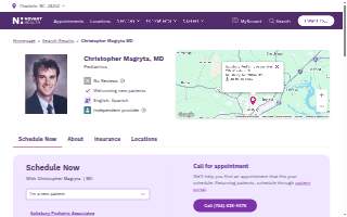 Christopher Magryta, MD website