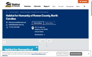 Habitat For Humanity ReStore of Rowan County website