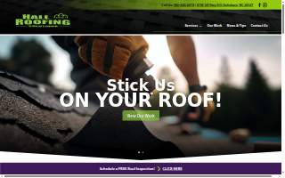 Hall Roofing Solutions LLC website