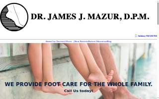 James J. Mazur, DPM website