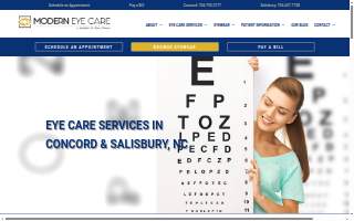 Modern Eye Care of Salisbury website