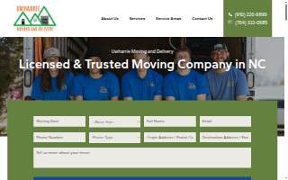 Uwharrie Moving and Delivery of Salisbury website