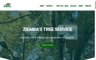 Ziemba's Tree Service website
