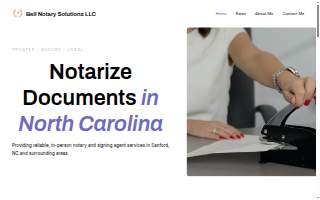Bell Notary Solutions website
