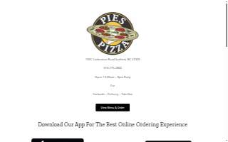 Pies Pizza website
