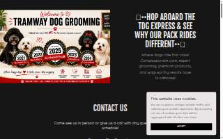 Tramway Dog Grooming website