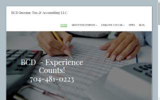 BCD Income Tax & Accounting LLC website