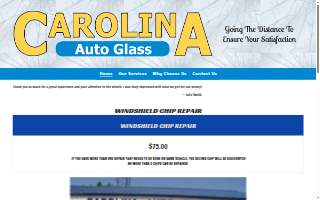 Carolina Auto Glass website