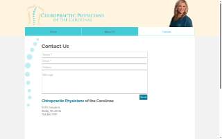Chiropractic Physicians of the Carolinas website