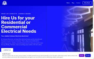 Coleman Electrical LLC website