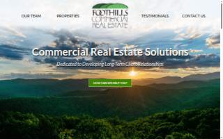 Foothills Commercial Real Estate website