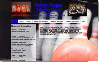 George Pappas' Liberty Lanes website