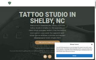 Greeneworks Tattoo website