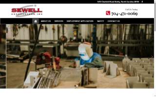 Sewell Contractors Inc website