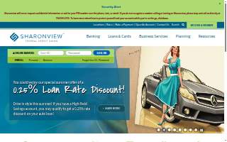 Sharonview Federal Credit Union of Shelby website