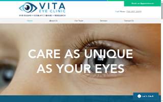 Vita Eye Clinic website