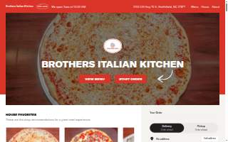 Brothers Italian Kitchen website