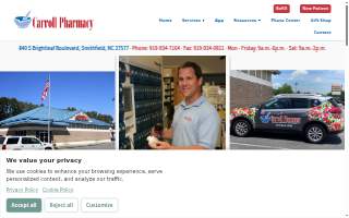 Carroll Pharmacy website