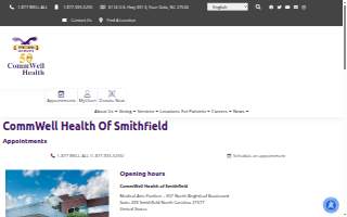 CommWell Health Smithfield website