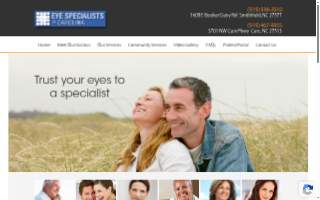 Eye Specialists of Carolina website