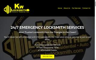 KW Locksmith of Smithfield website