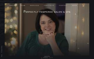 Perfectly Pampered Salon & Spa website