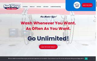Sud Stop Car Wash of Smithfield website