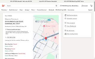 Walgreens of Smithfield website