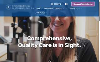 Waynesborough Ophthalmology, P.A. website