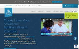 Comfort Keepers of Southern Pines website