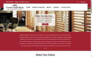 Comfort Made Blinds website