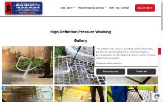 High Definition Pressure Washing website